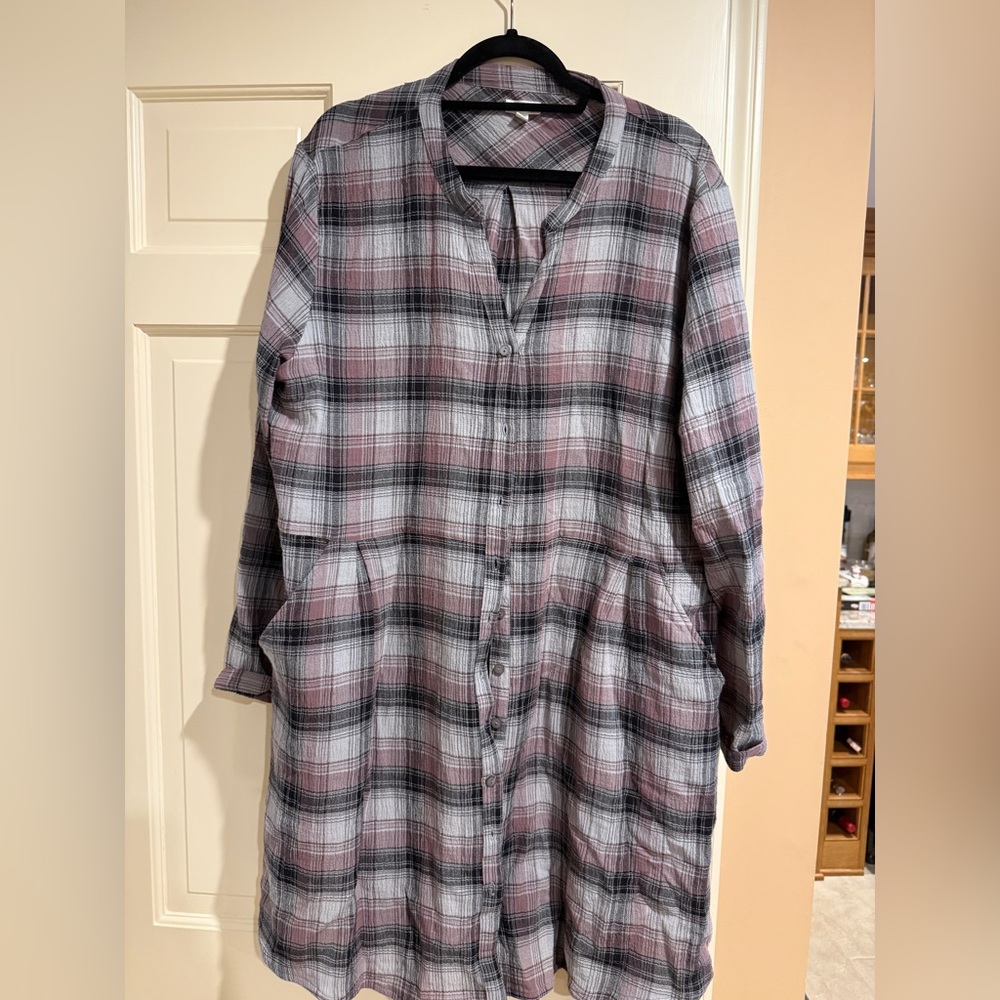 Plaid Button-Up Shirt by Garnet Hill